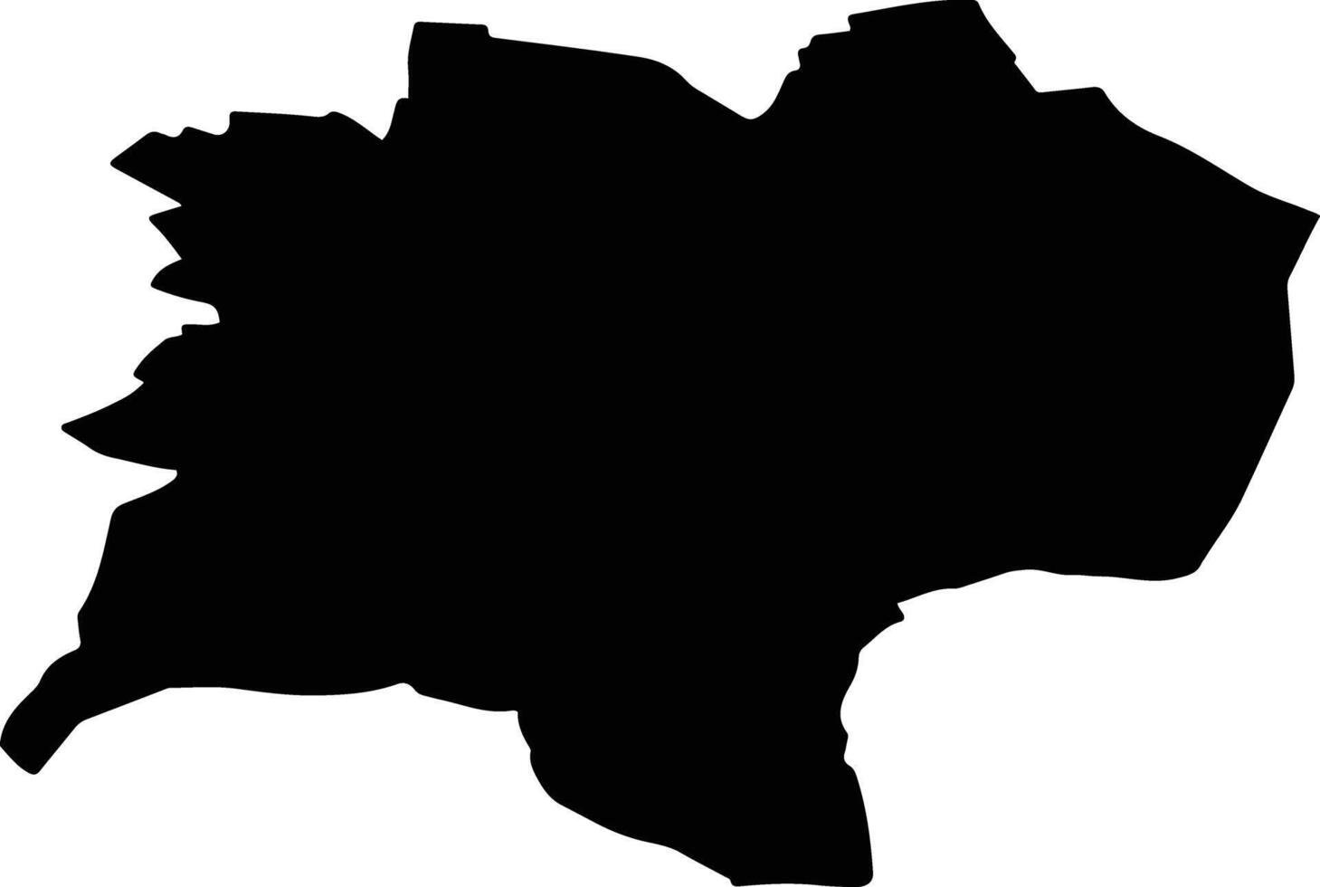 Dudelange Luxembourg silhouette map vector