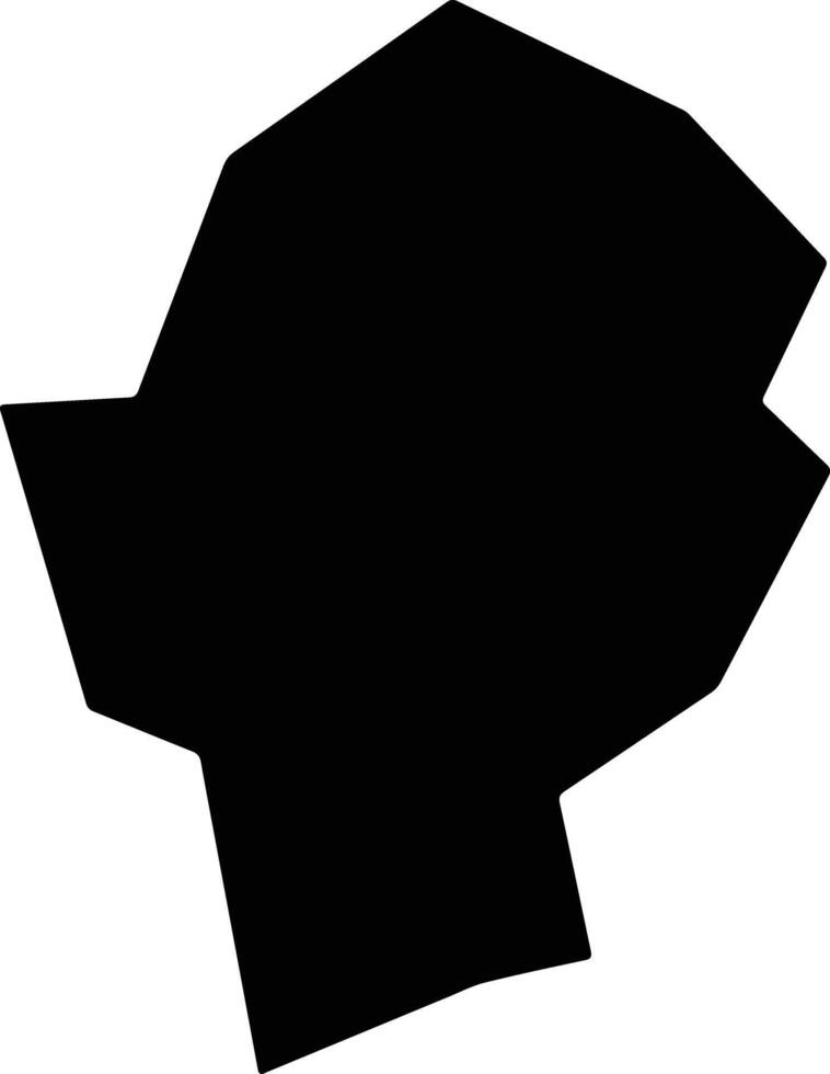 Duerbotemengguzuzizhixian China silhouette map vector