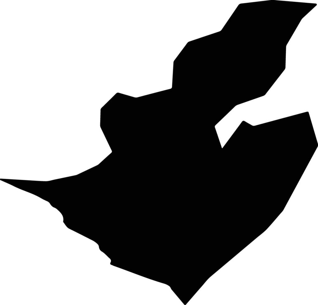 Dugbe River Liberia silhouette map vector