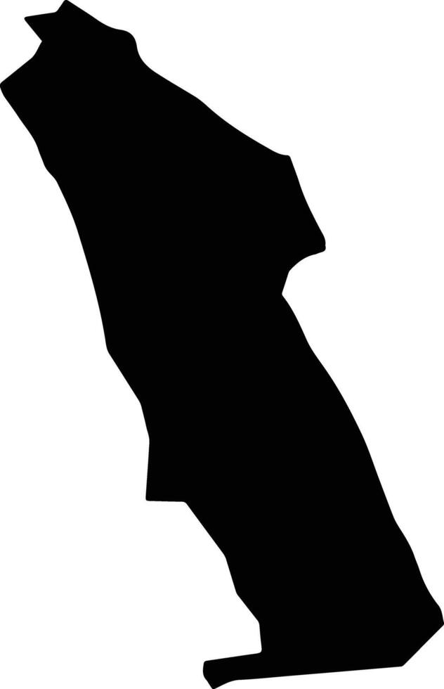 Duhaney Pen Jamaica silhouette map vector