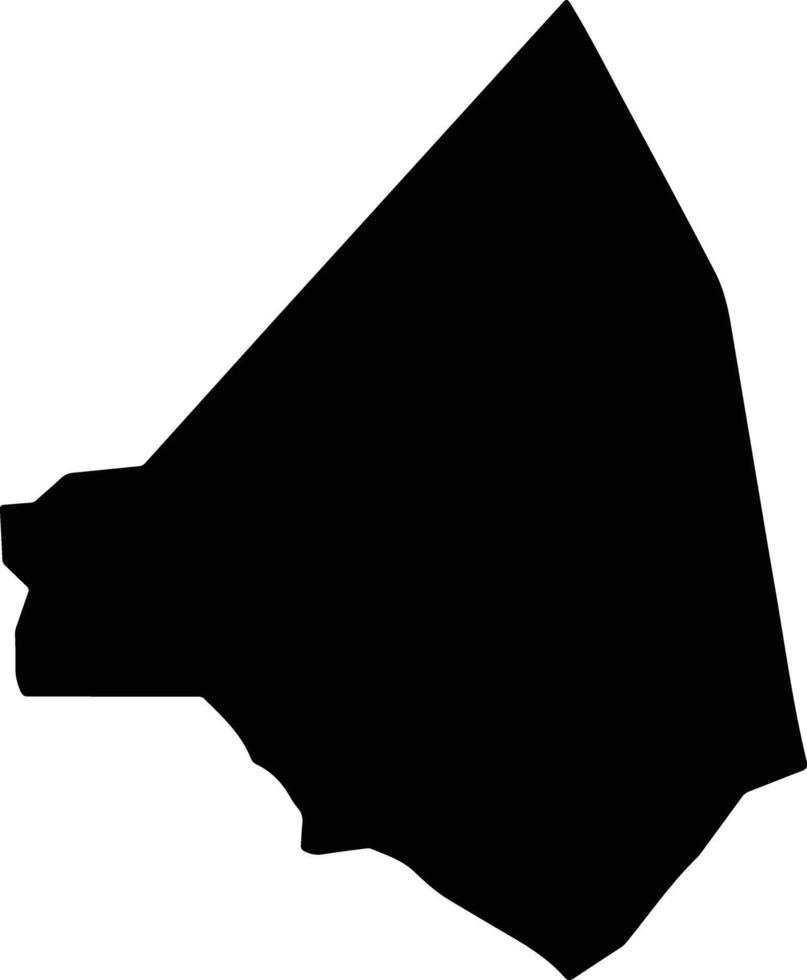 Dujis Kenya silhouette map vector