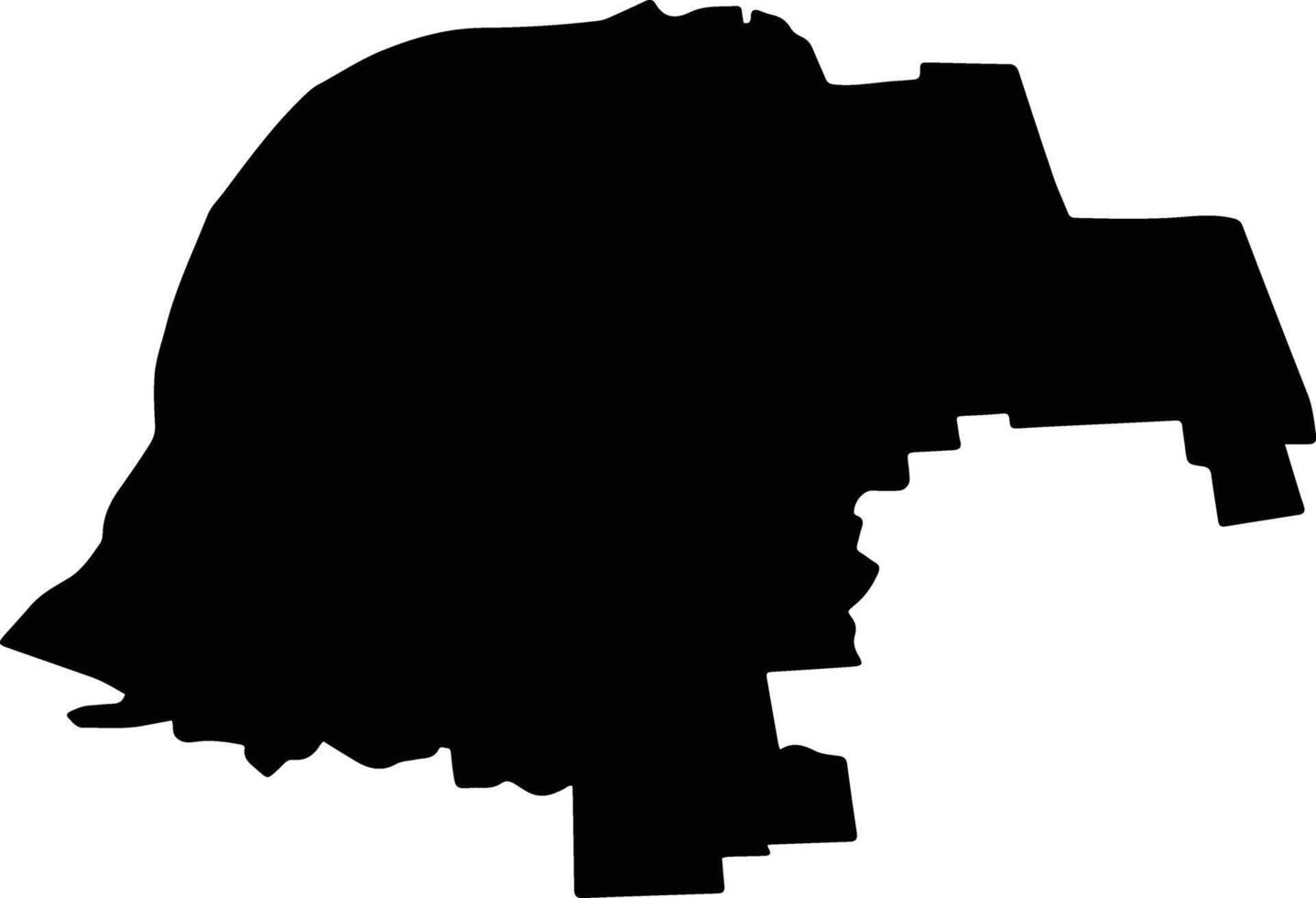 Dukhovnitsky District Russia silhouette map vector