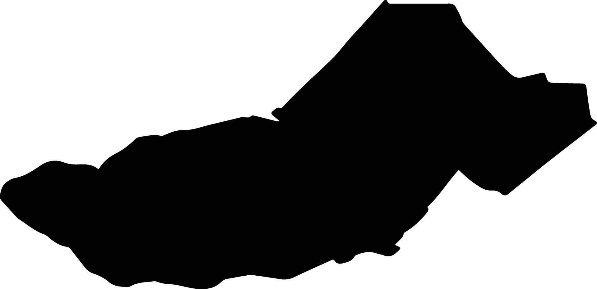 DUMBRAVA ROSIE Romania silhouette map vector