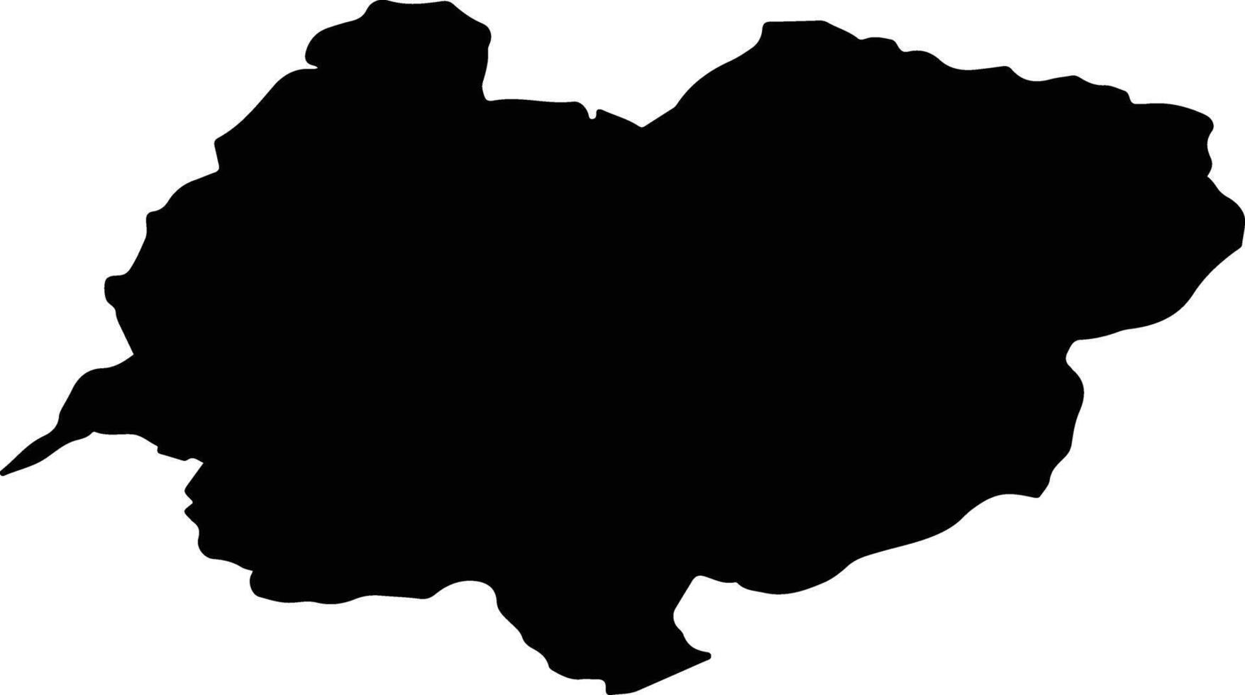 DUMITRA Romania silhouette map vector