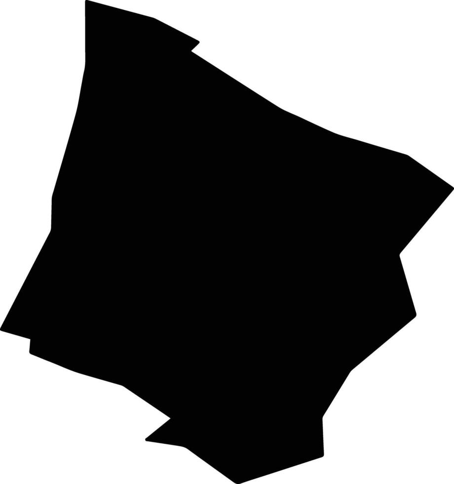 Dunakeszi Hungary silhouette map vector
