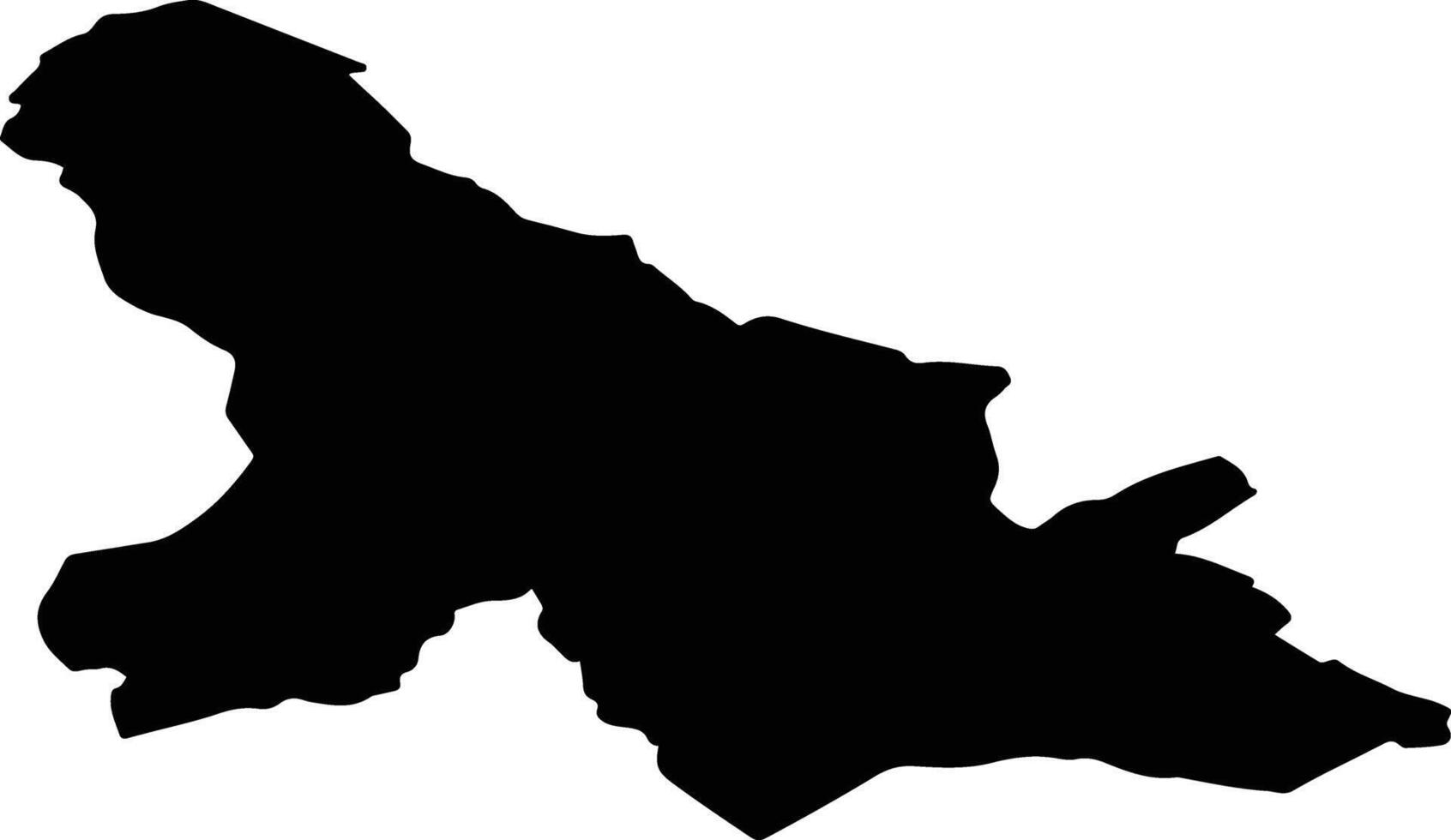 Dunalkas pag Latvia silhouette map vector