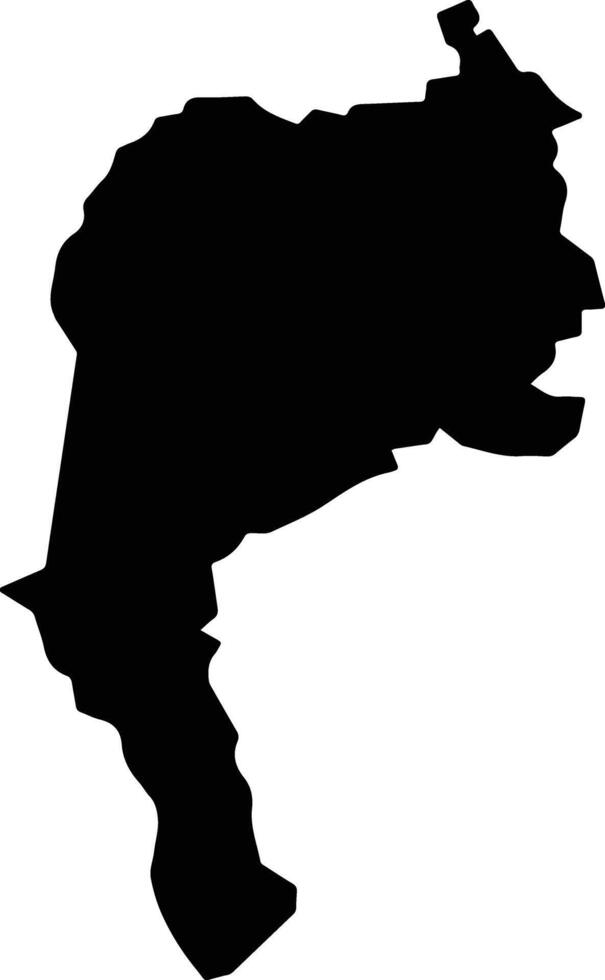 Dundee Jamaica silhouette map vector