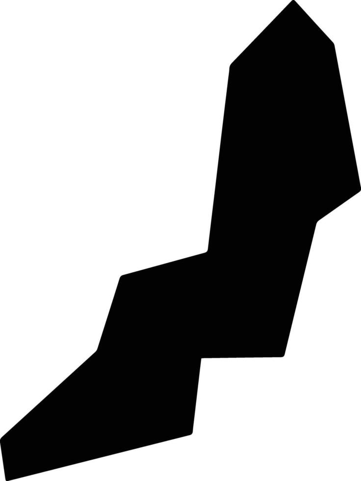 Dunukofia Nigeria silhouette map vector