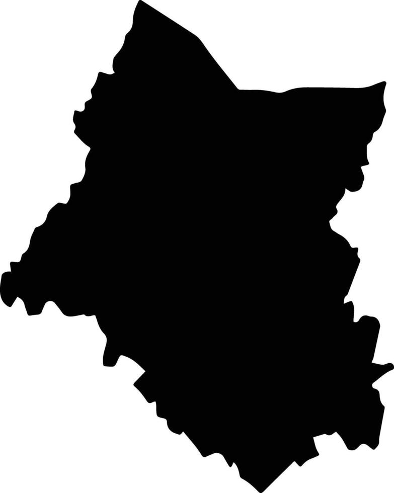 Duong Minh Chau Vietnam silhouette map vector
