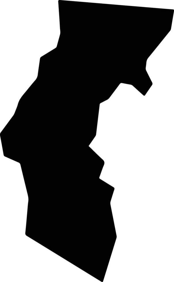 Dupre Saint Lucia silhouette map vector