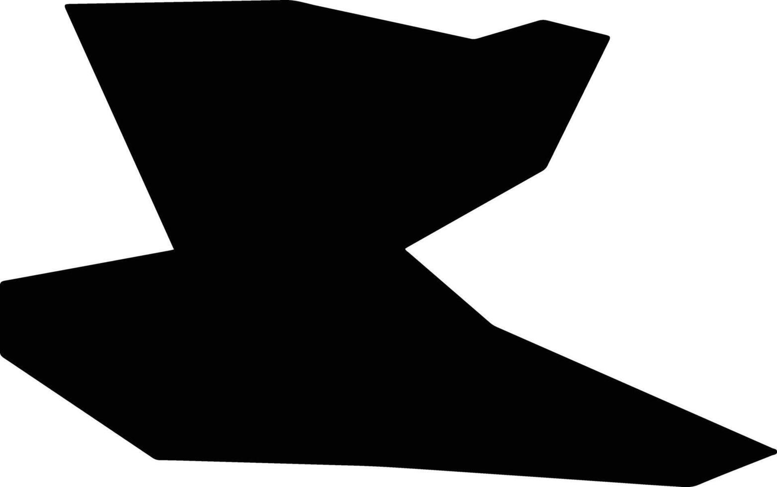 Dupnitsa Bulgaria silhouette map vector