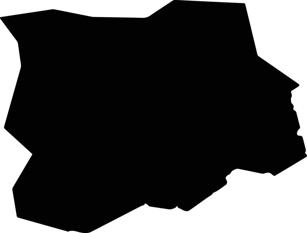Dur Baba Afghanistan silhouette map vector