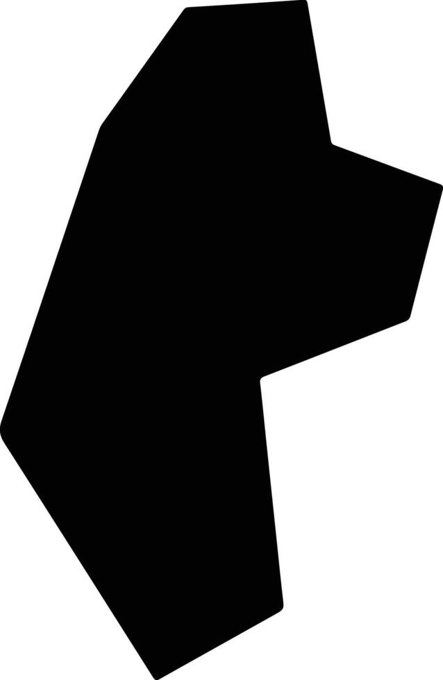 Dushanxian China silhouette map vector