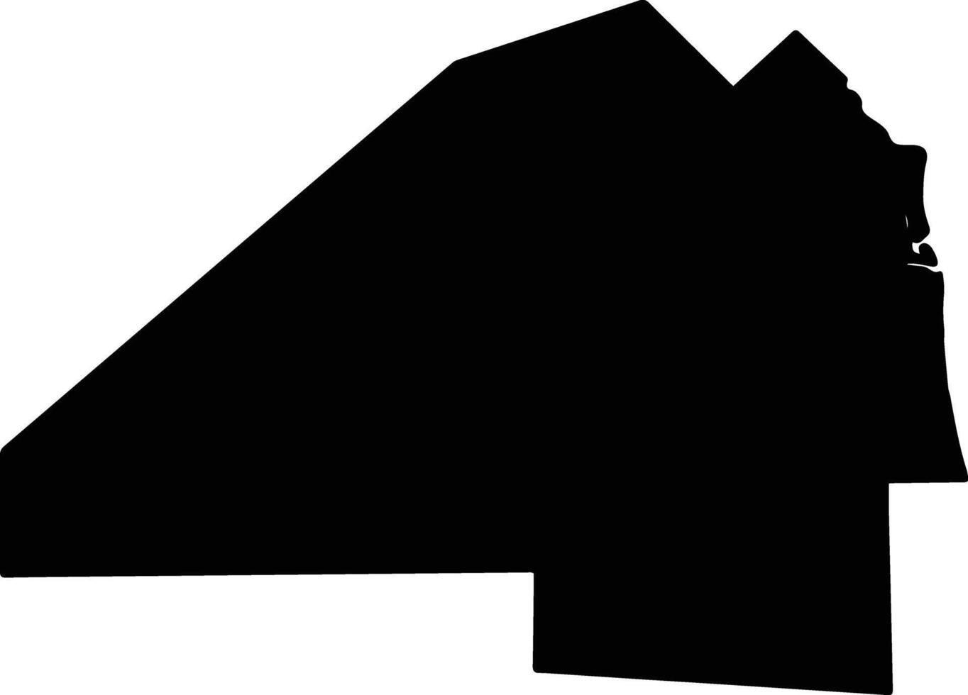 Duval United States silhouette map vector