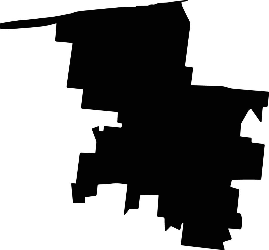 Dzemul Mexico silhouette map vector