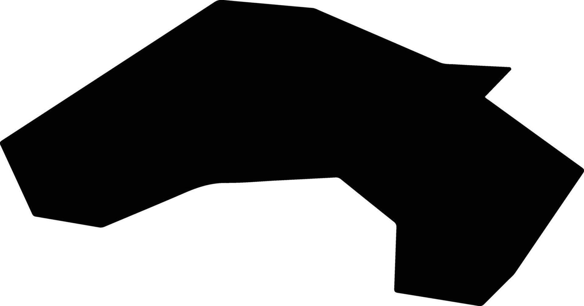 Dzerzhinsky Russia silhouette map vector