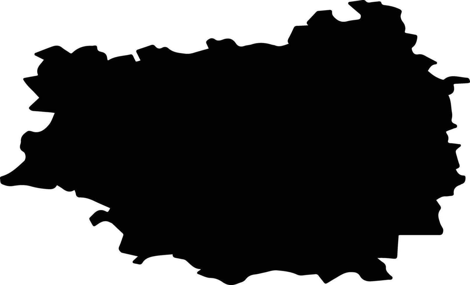 Dzerzhinsky District Russia silhouette map vector