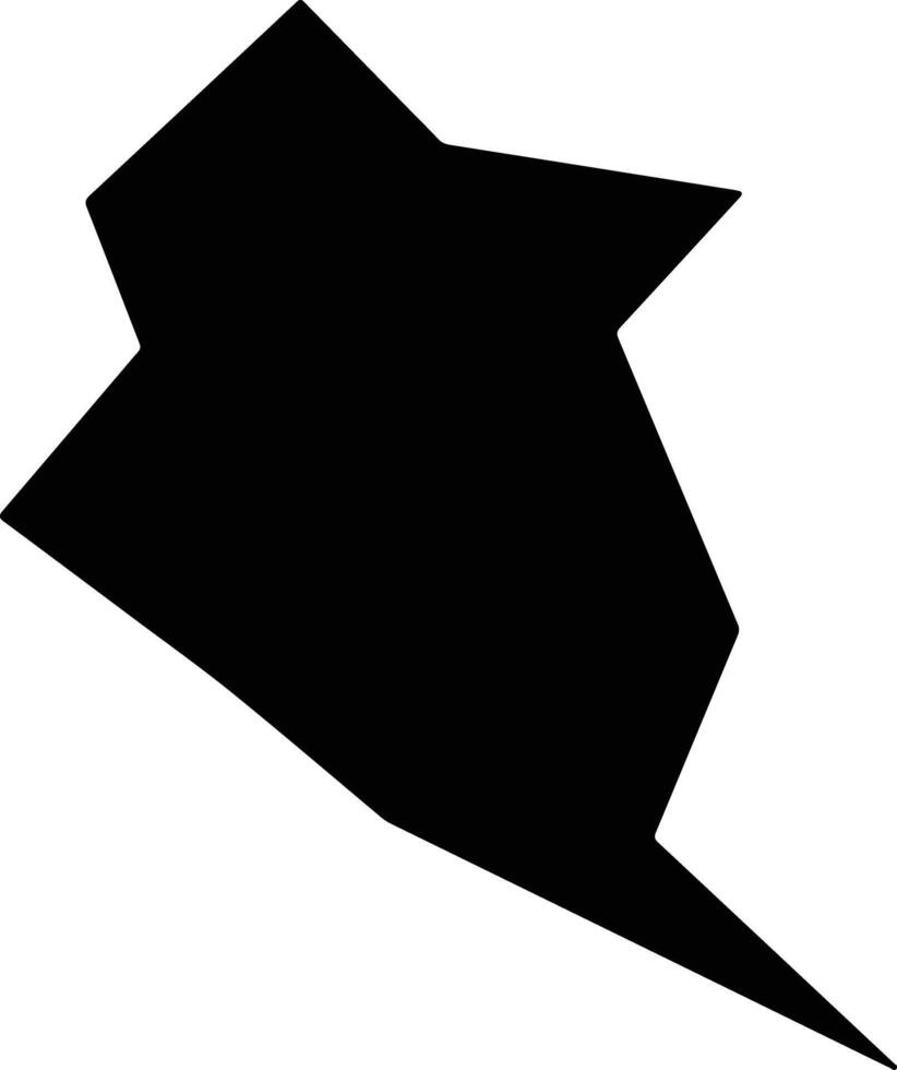 Dzhambay Uzbekistan silhouette map vector