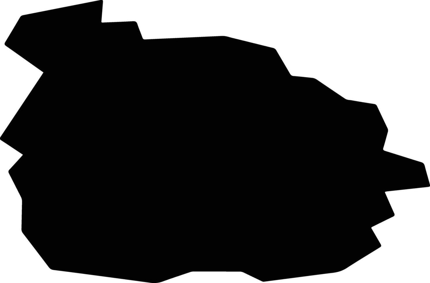 Dzyarzhynsk Belarus silhouette map vector