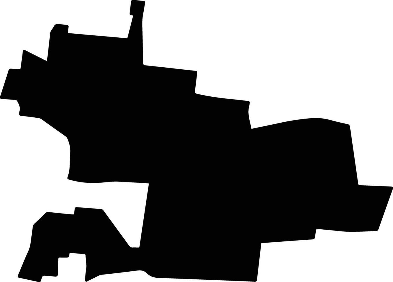Dzoncauich Mexico silhouette map vector