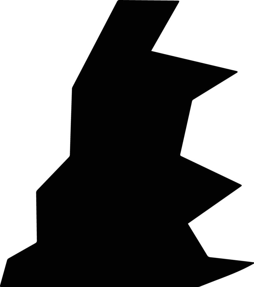 East Carroll United States silhouette map vector
