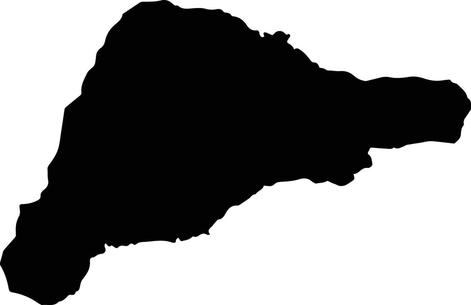 Easter Island Province Chile silhouette map vector