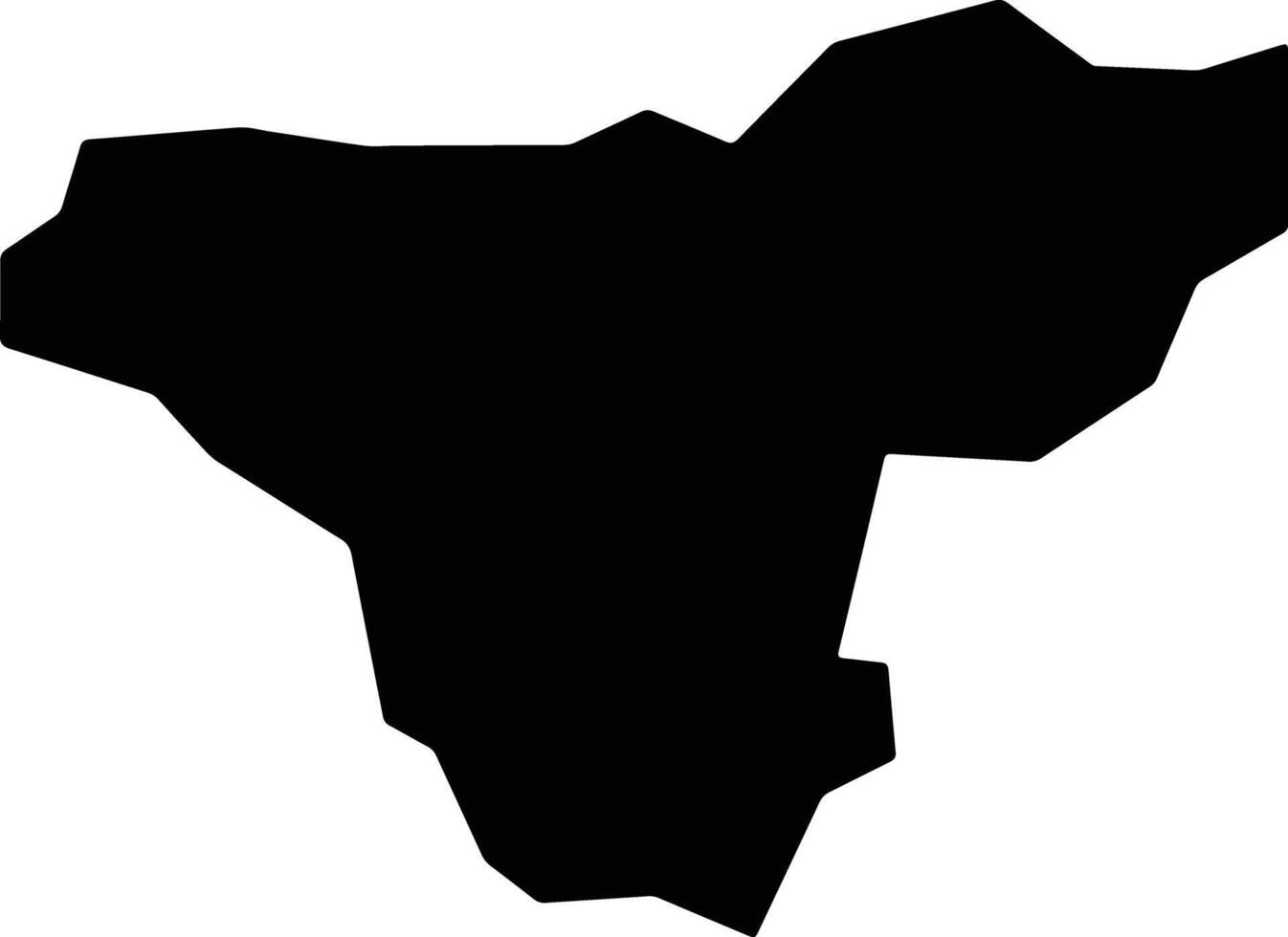 Ebino Japan silhouette map vector
