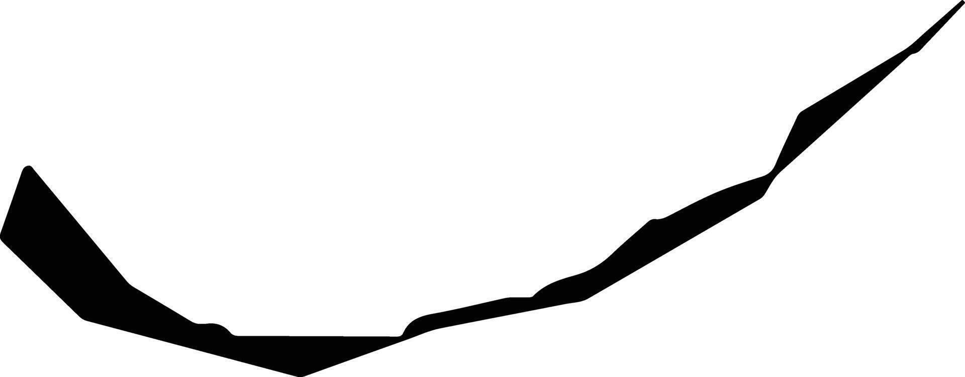 Ebon Marshall Islands silhouette map vector