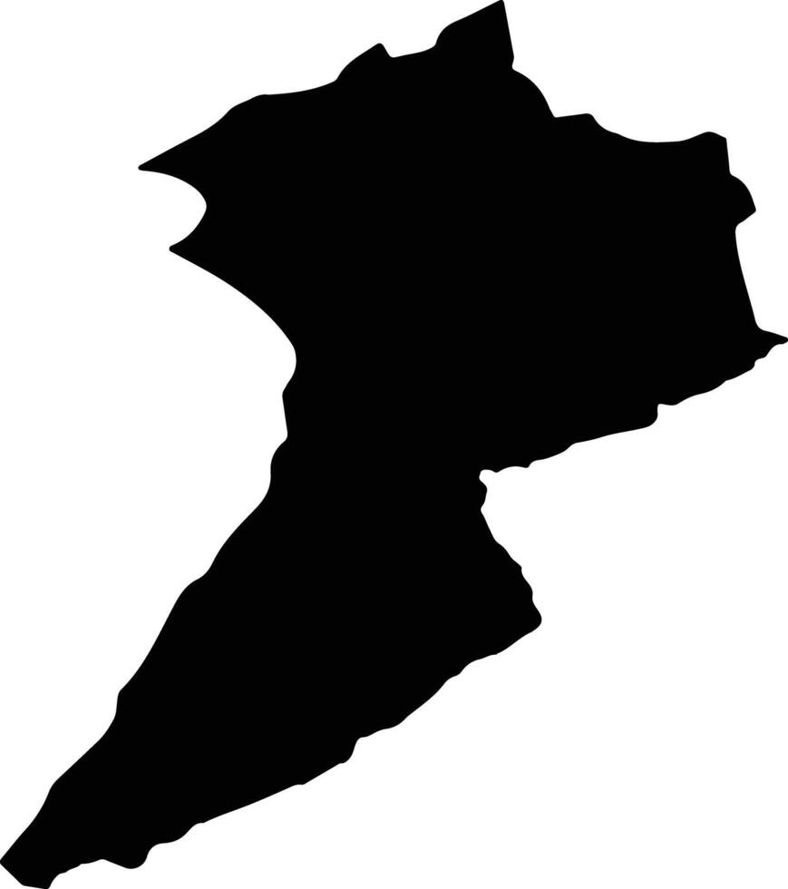 Eceabat Turkey silhouette map vector