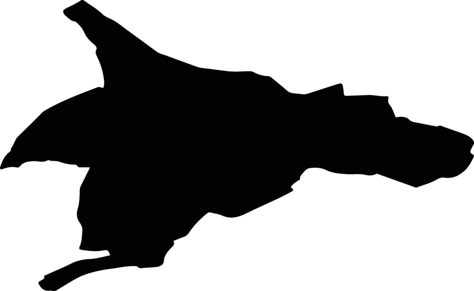 Echternach Luxembourg silhouette map vector