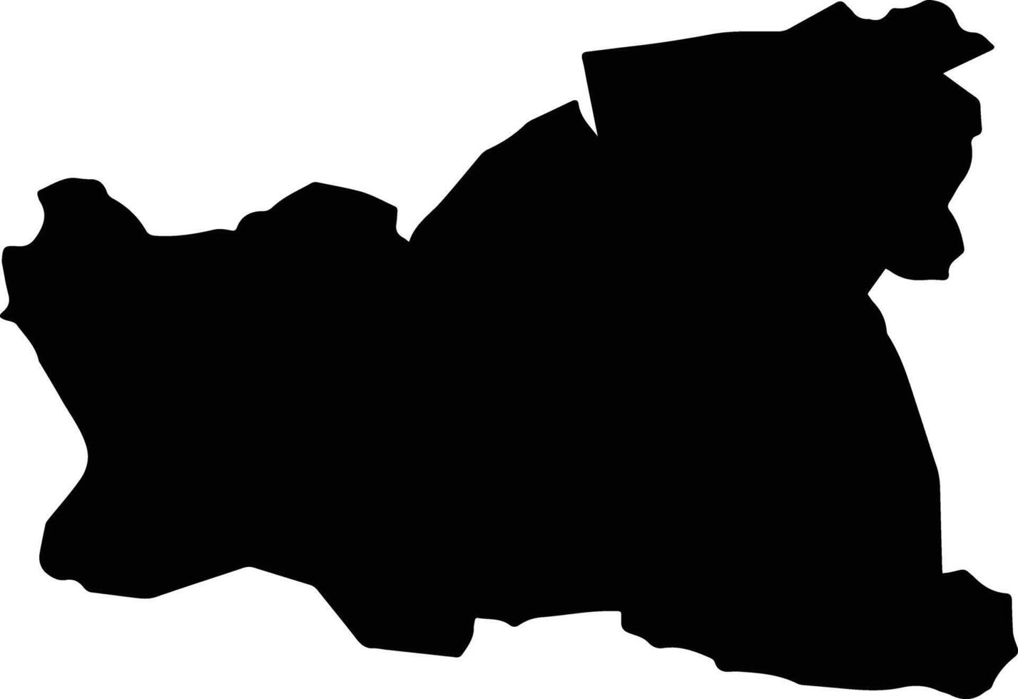 Ecuandureo Mexico silhouette map vector
