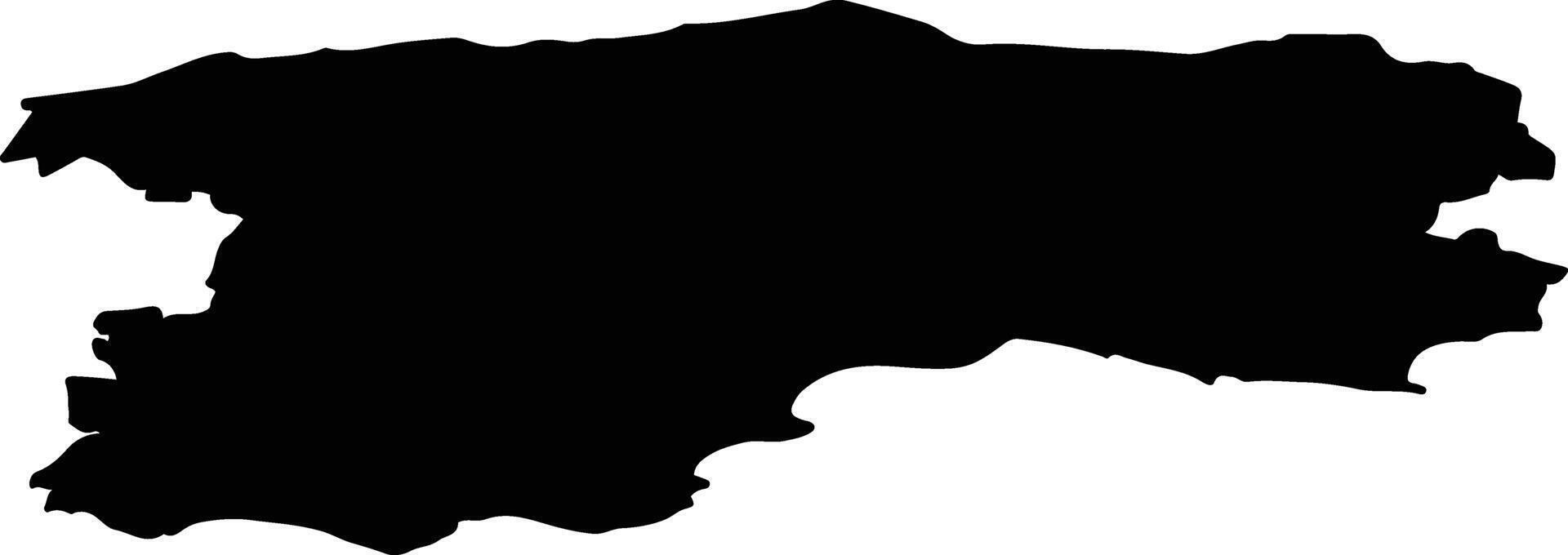 Eden South Africa silhouette map vector