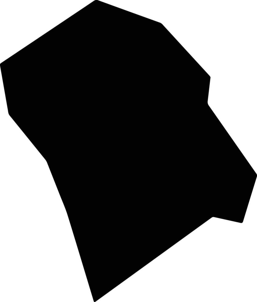 Effingham United States silhouette map vector