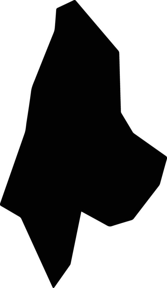 Efon Nigeria silhouette map vector