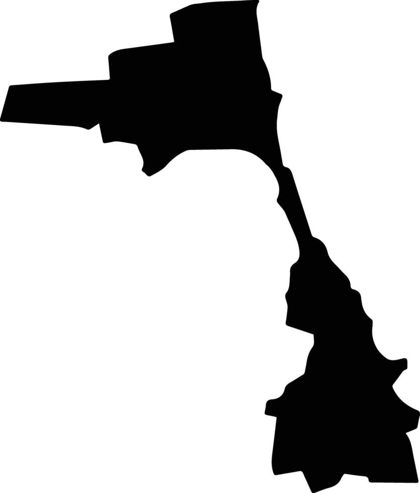 EFORIE Romania silhouette map vector