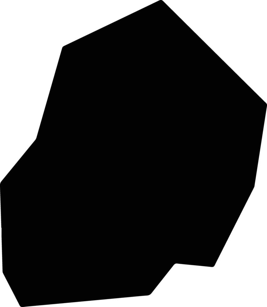 Ehime Mbano Nigeria silhouette map vector