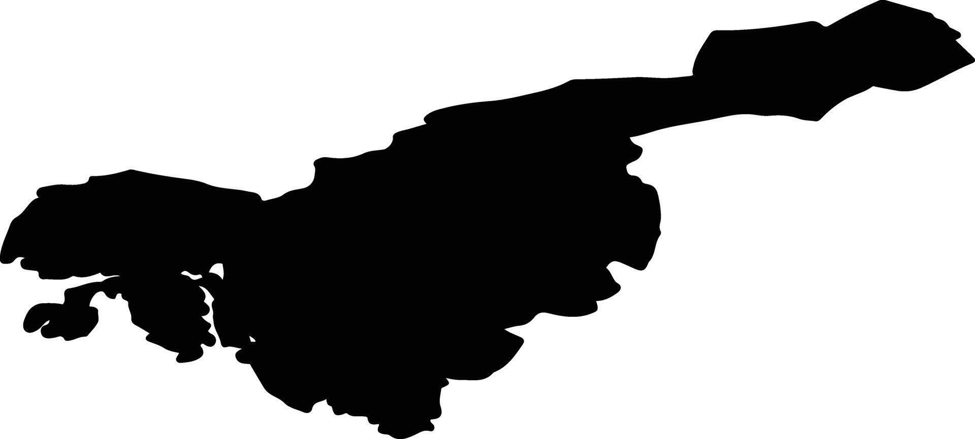 Eigersund nor Norway silhouette map vector