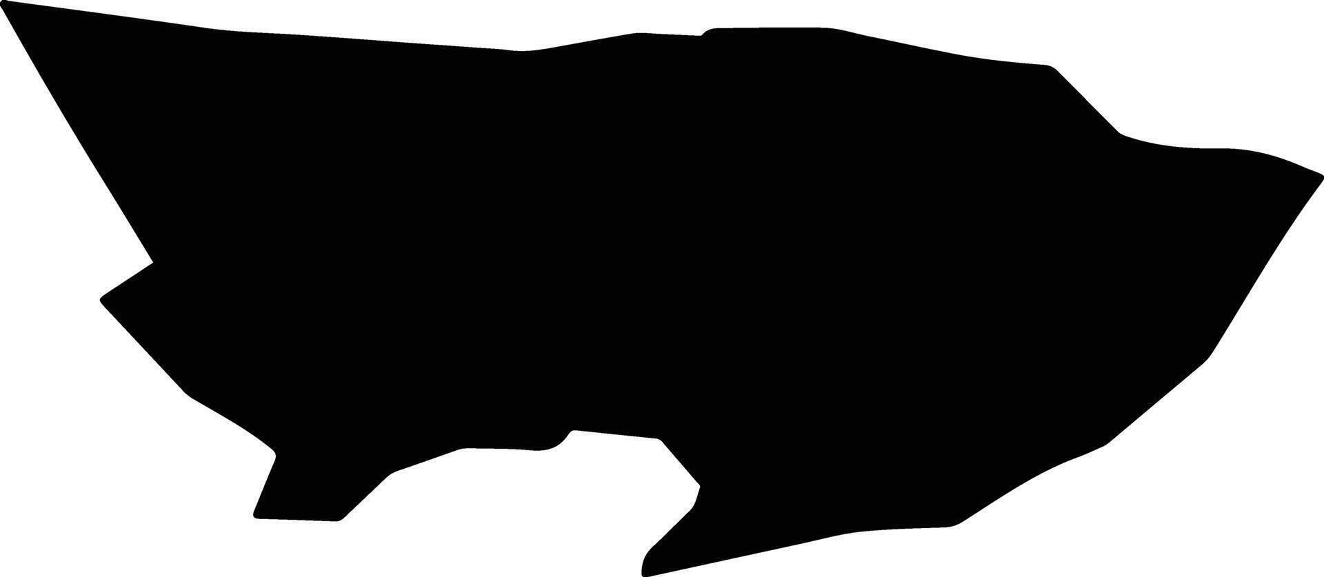 Ejinaqi China silhouette map vector
