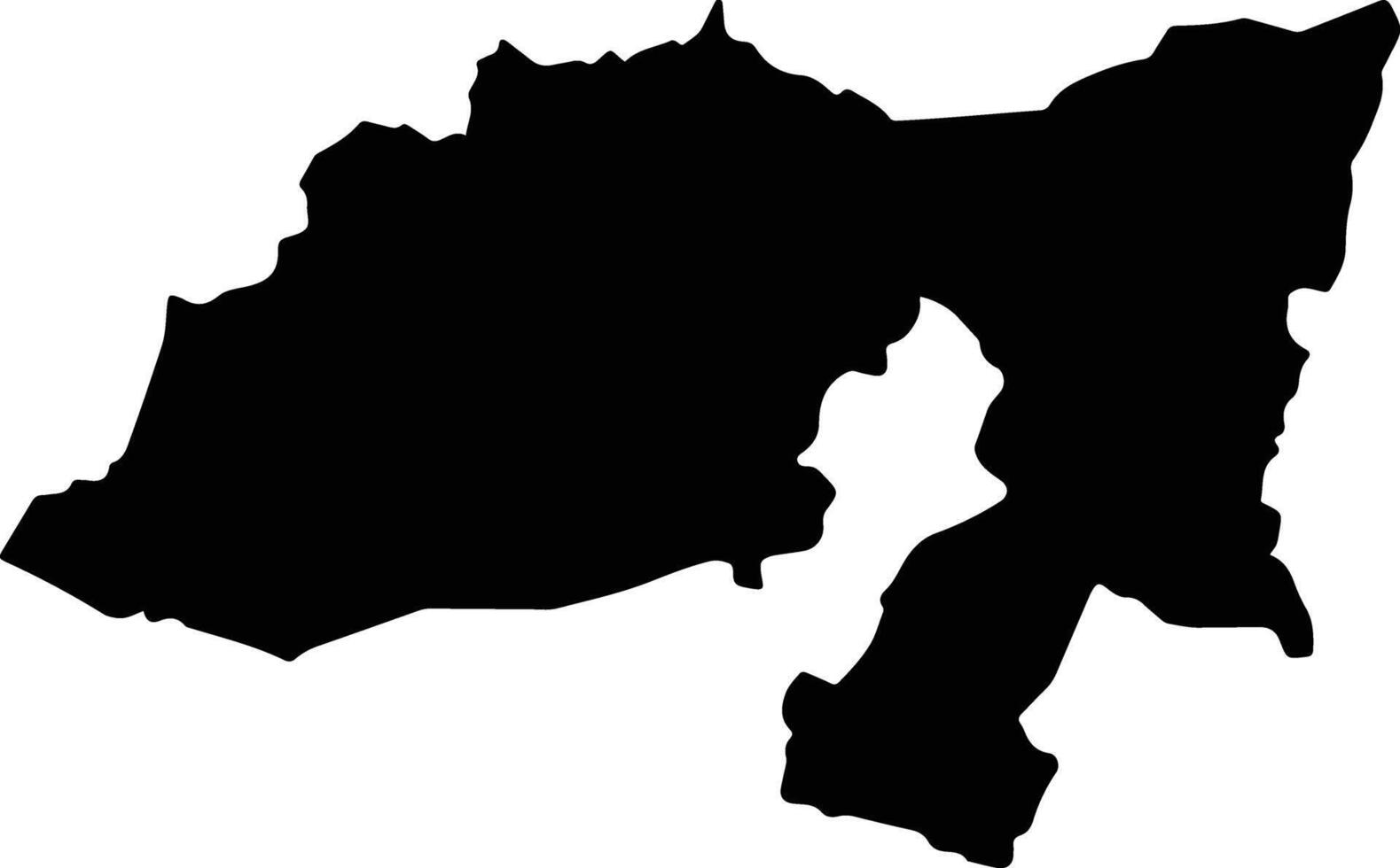 Ejutla Mexico silhouette map vector