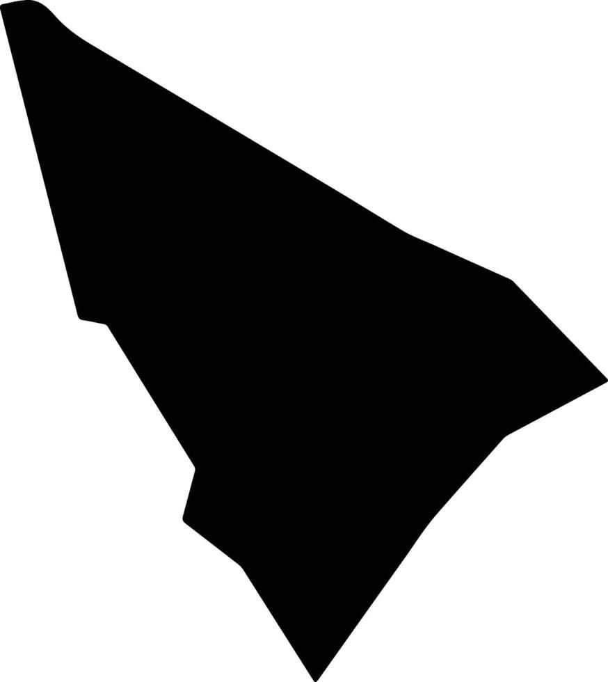 EL AFWEYN Somalia silhouette map vector