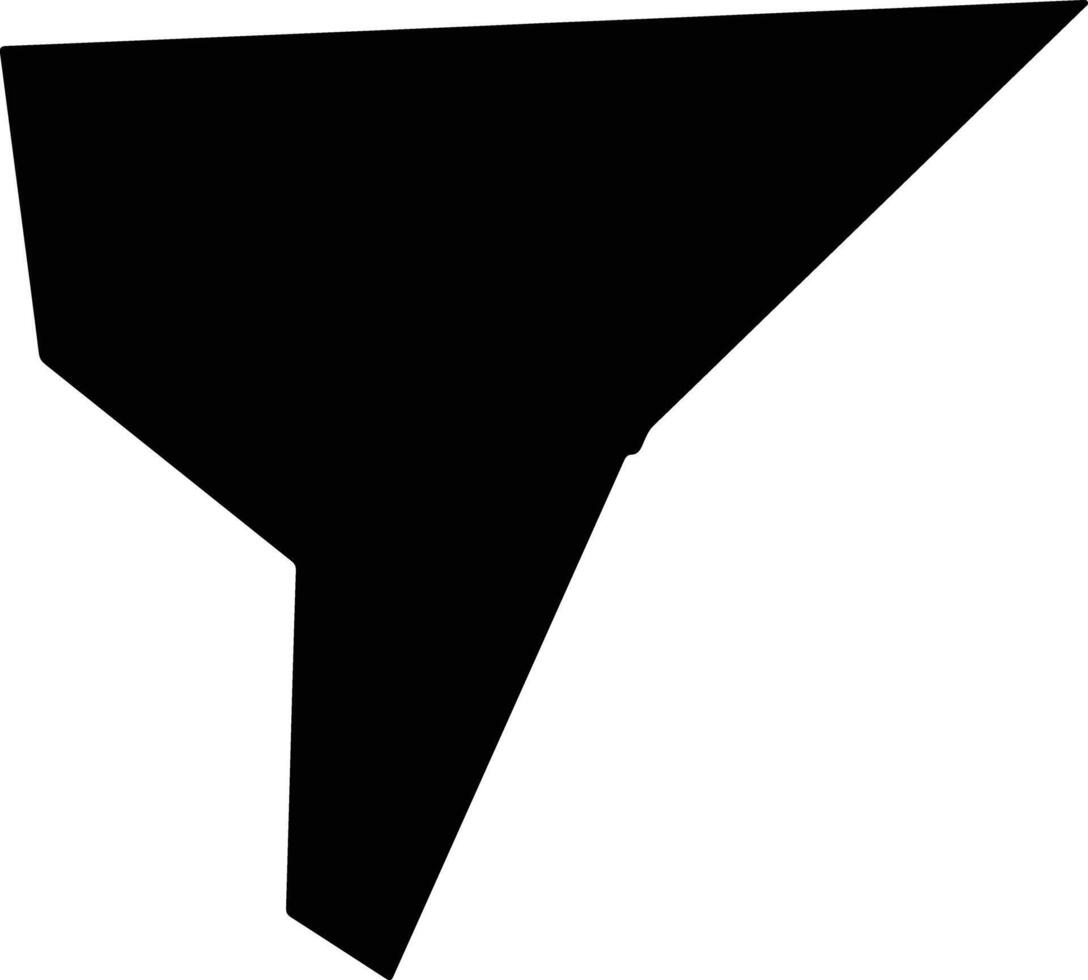 EL BUR Somalia silhouette map vector
