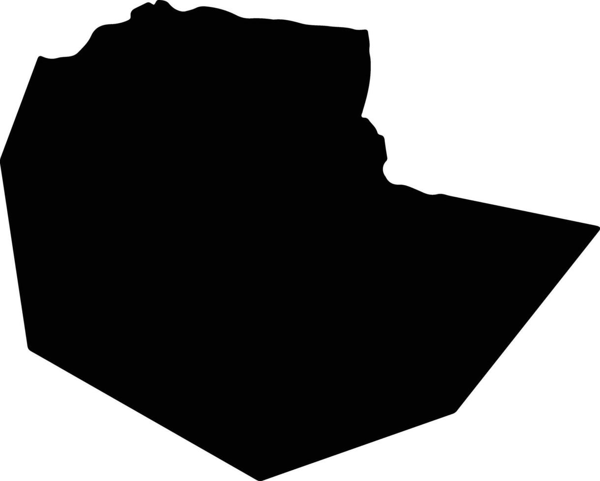 El Carrizal El Salvador silhouette map vector