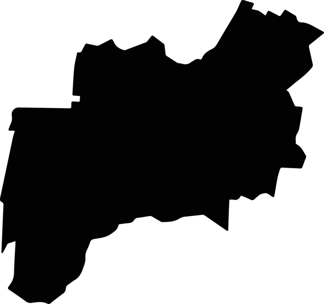 El Chal Guatemala silhouette map vector