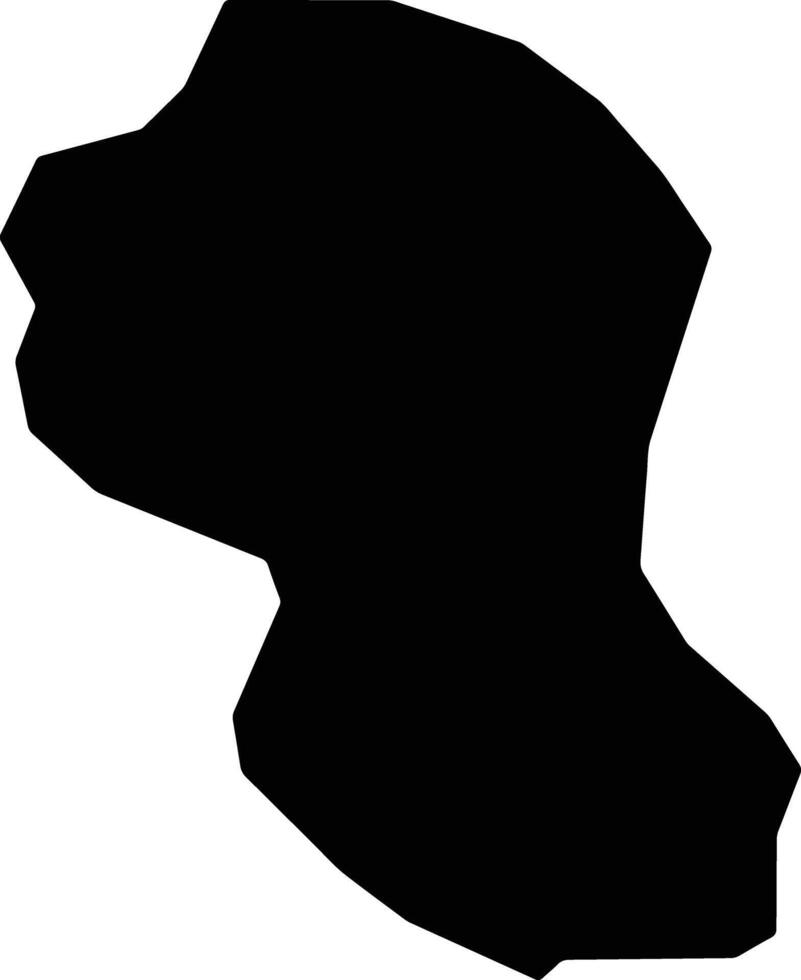 El Chol Guatemala silhouette map vector