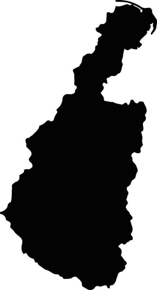 El Collao Peru silhouette map vector