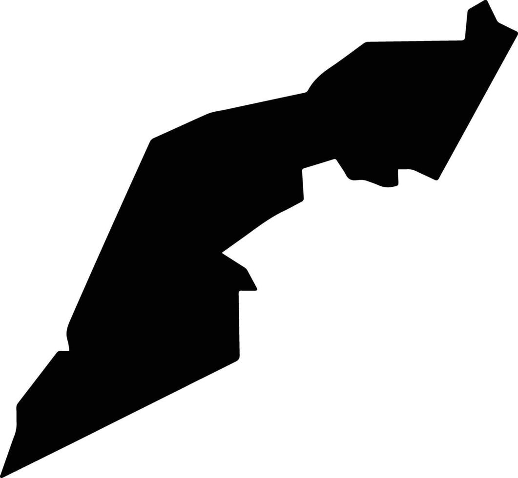 El Espinal Mexico silhouette map vector