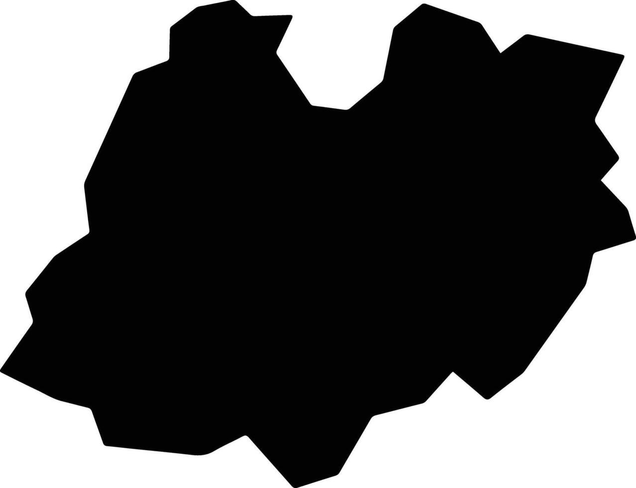 El Ibrahimiya Egypt silhouette map vector