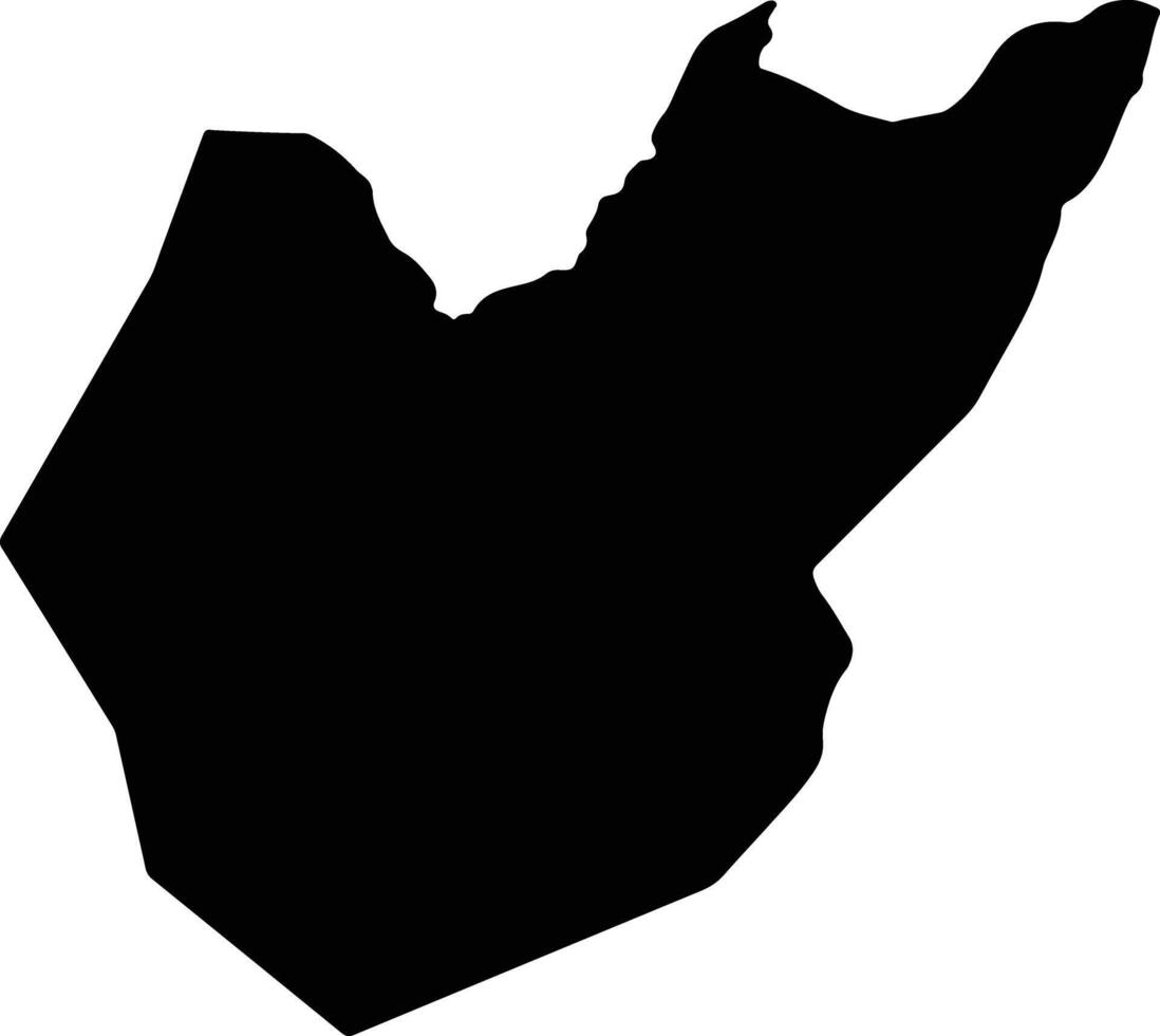 El Nispero Honduras silhouette map vector