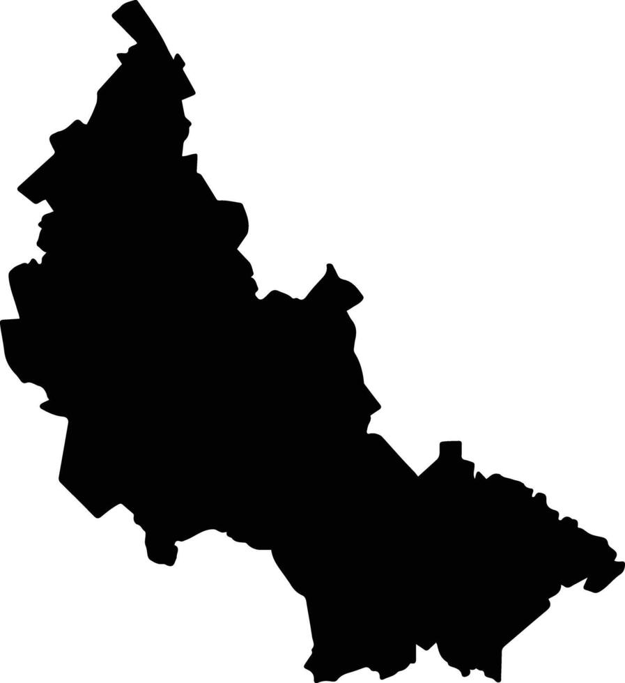 El Oro Mexico silhouette map vector