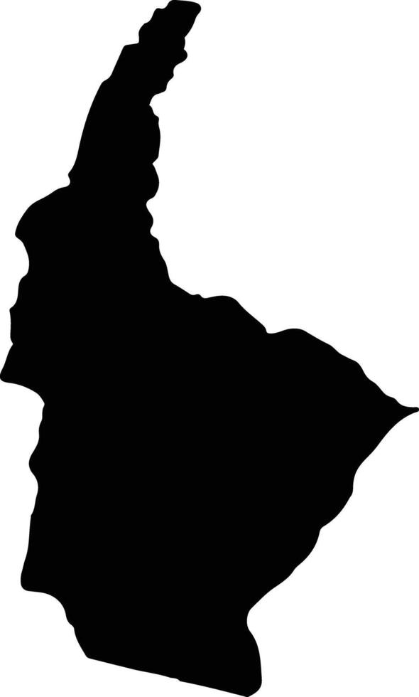 El Pan Ecuador silhouette map vector